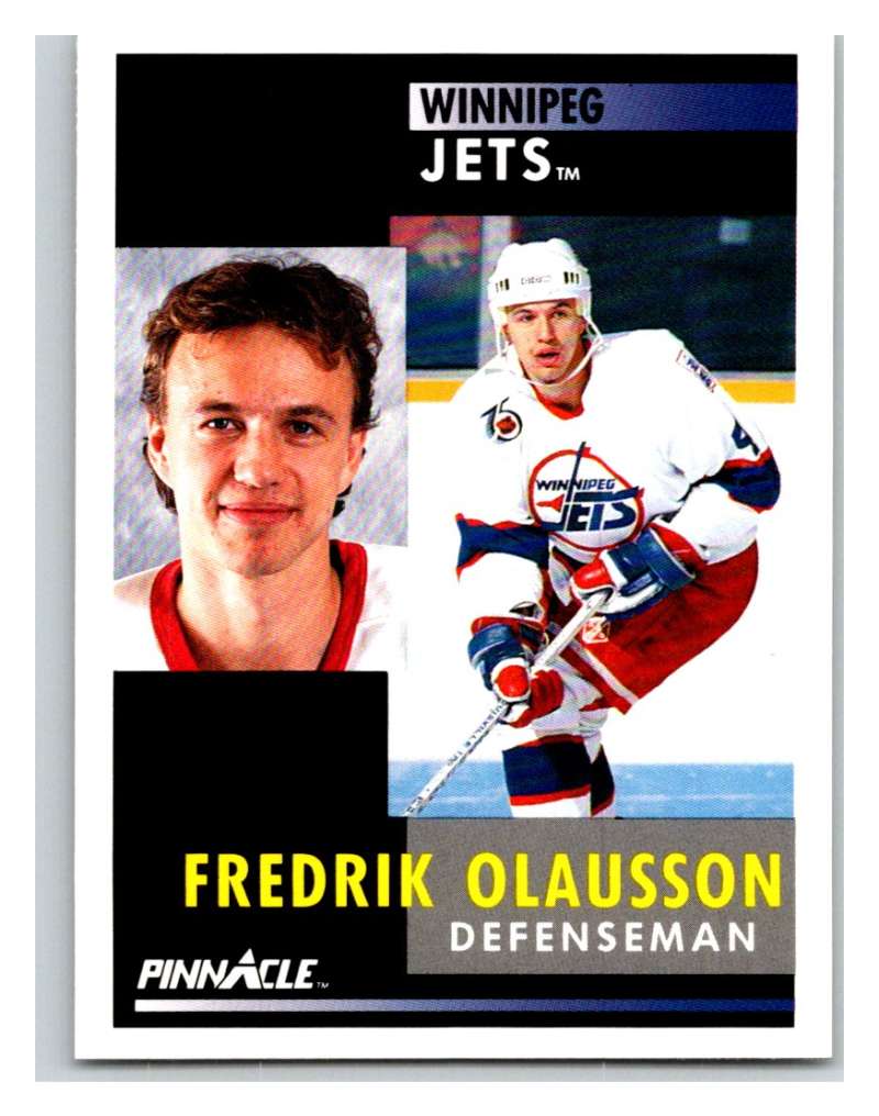 1991-92 Pinnacle #74 Fredrik Olausson Winn Jets Image 1