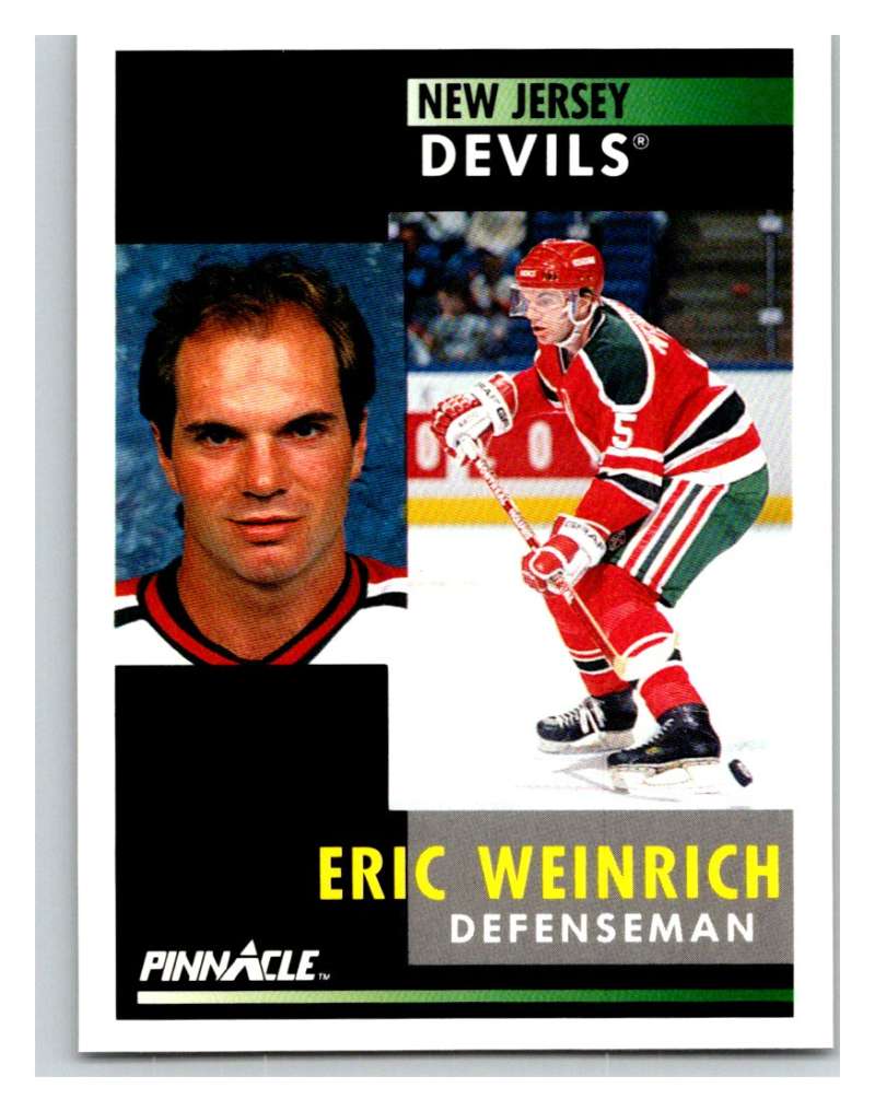 1991-92 Pinnacle #89 Eric Weinrich NJ Devils Image 1