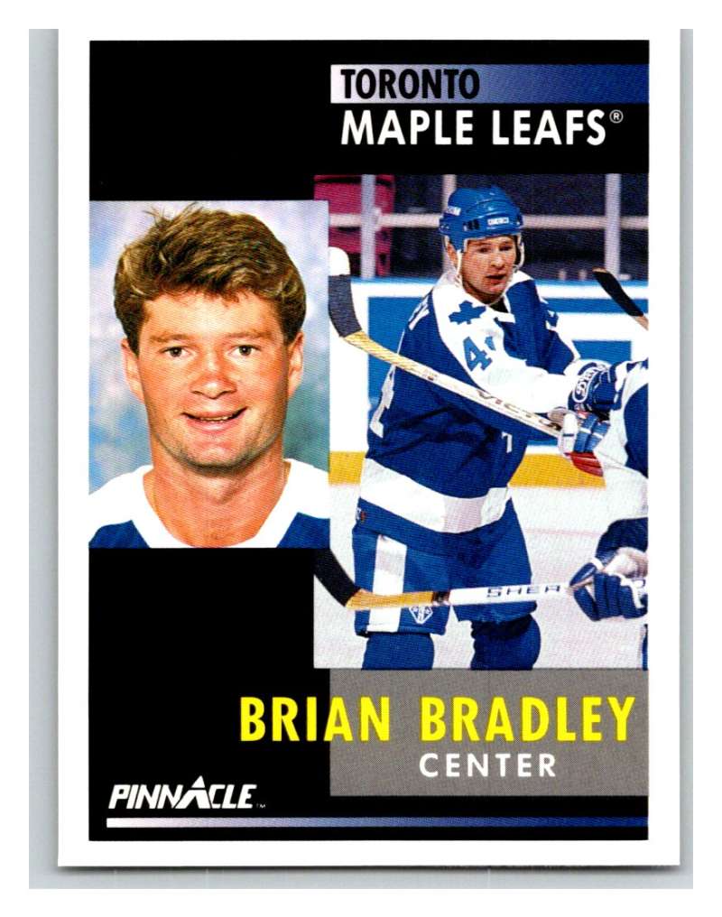 1991-92 Pinnacle #90 Brian Bradley Maple Leafs Image 1