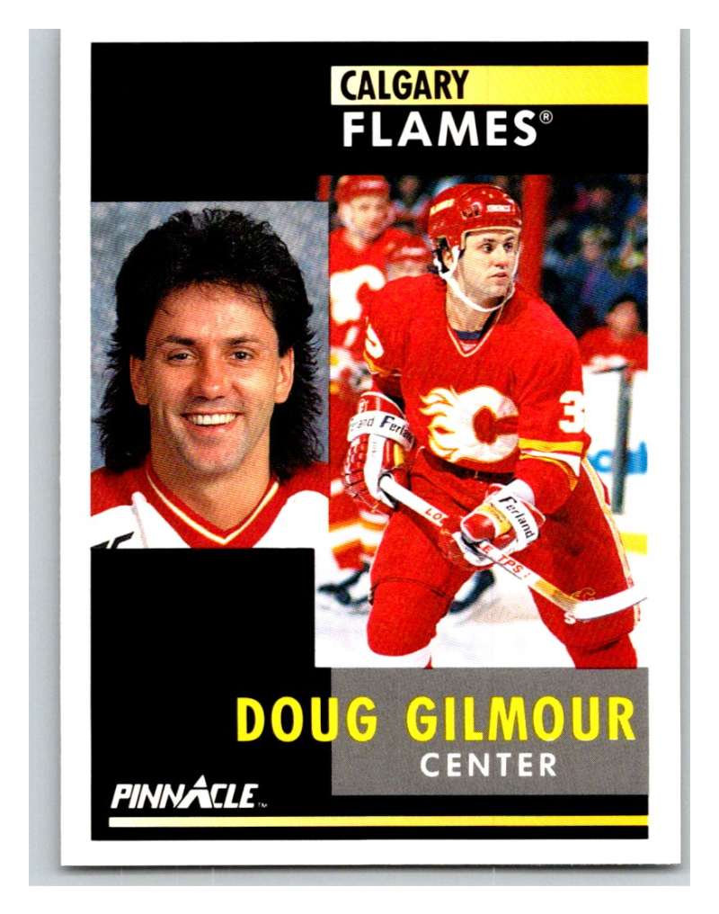 1991-92 Pinnacle #92 Doug Gilmour Flames Image 1