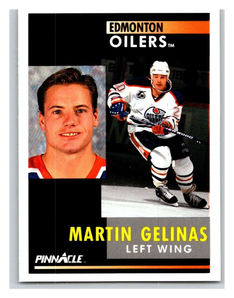 1991-92 Pinnacle #93 Martin Gelinas Oilers Image 1