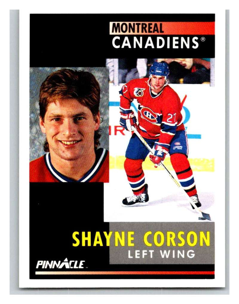 1991-92 Pinnacle #102 Shayne Corson Canadiens