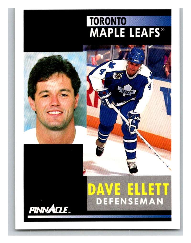 1991-92 Pinnacle #111 Dave Ellett Maple Leafs Image 1