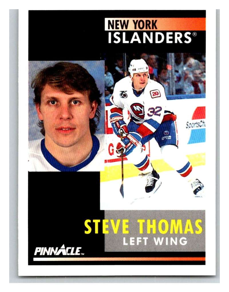 1991-92 Pinnacle #116 Steve Thomas NY Islanders Image 1
