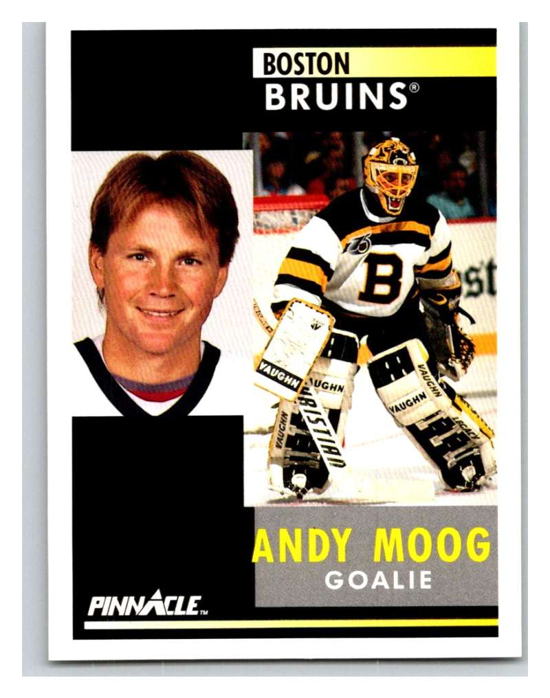 1991-92 Pinnacle #126 Andy Moog Bruins Image 1