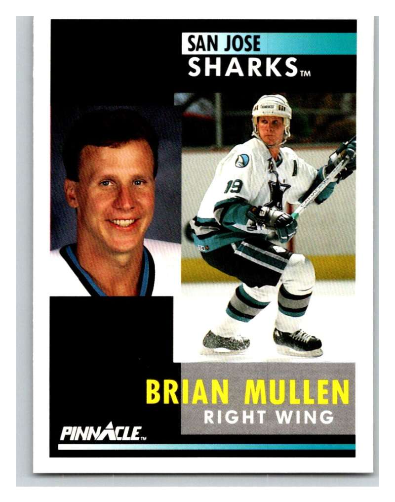 1991-92 Pinnacle #135 Brian Mullen Sharks Image 1