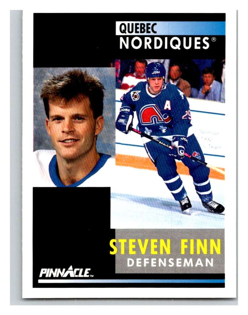 1991-92 Pinnacle #138 Steven Finn Nordiques Image 1