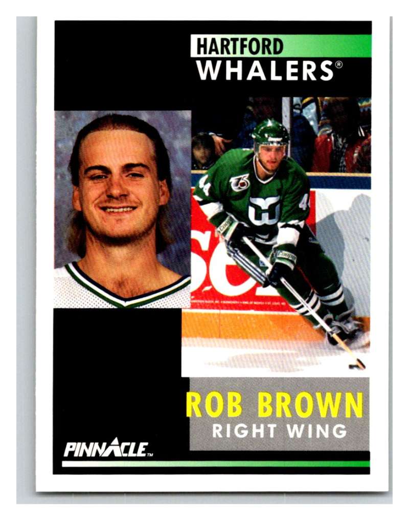 1991-92 Pinnacle #141 Rob Brown Whalers Image 1