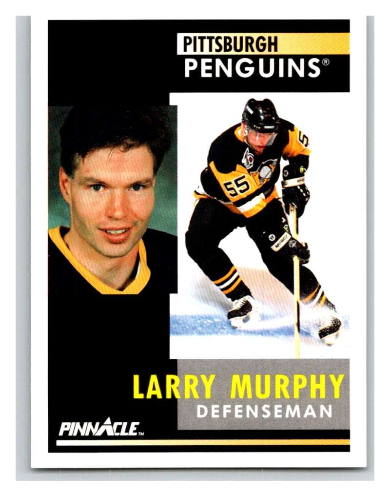 1991-92 Pinnacle #143 Larry Murphy Penguins Image 1