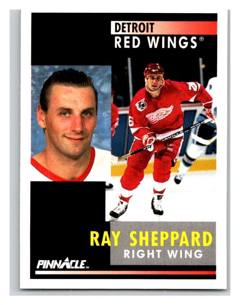 1991-92 Pinnacle #155 Ray Sheppard Red Wings Image 1