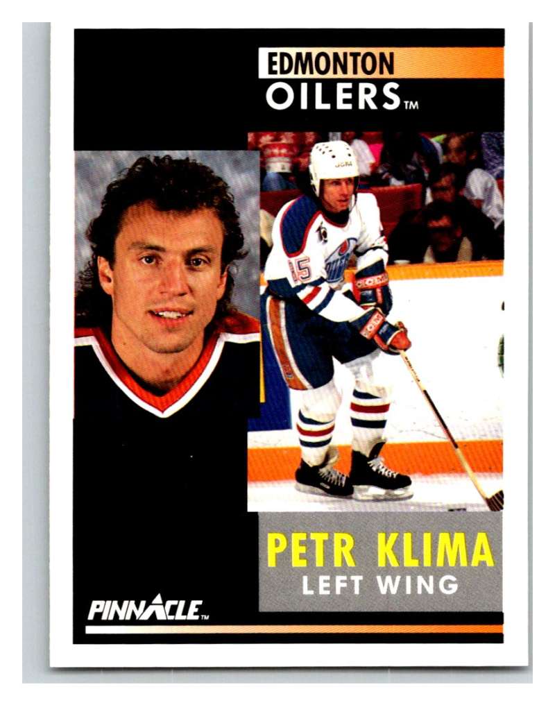 1991-92 Pinnacle #159 Petr Klima Oilers Image 1