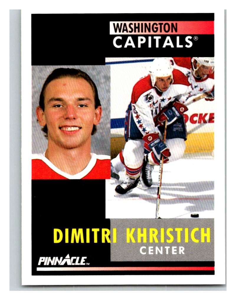 1991-92 Pinnacle #162 Dimitri Khristich Capitals Image 1