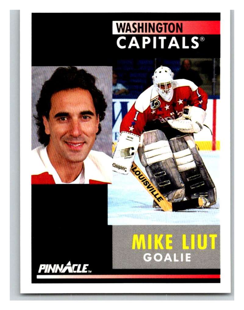 1991-92 Pinnacle #169 Mike Liut Capitals Image 1