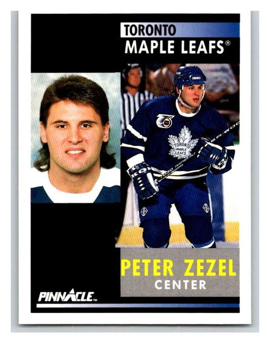 1991-92 Pinnacle #174 Peter Zezel Maple Leafs