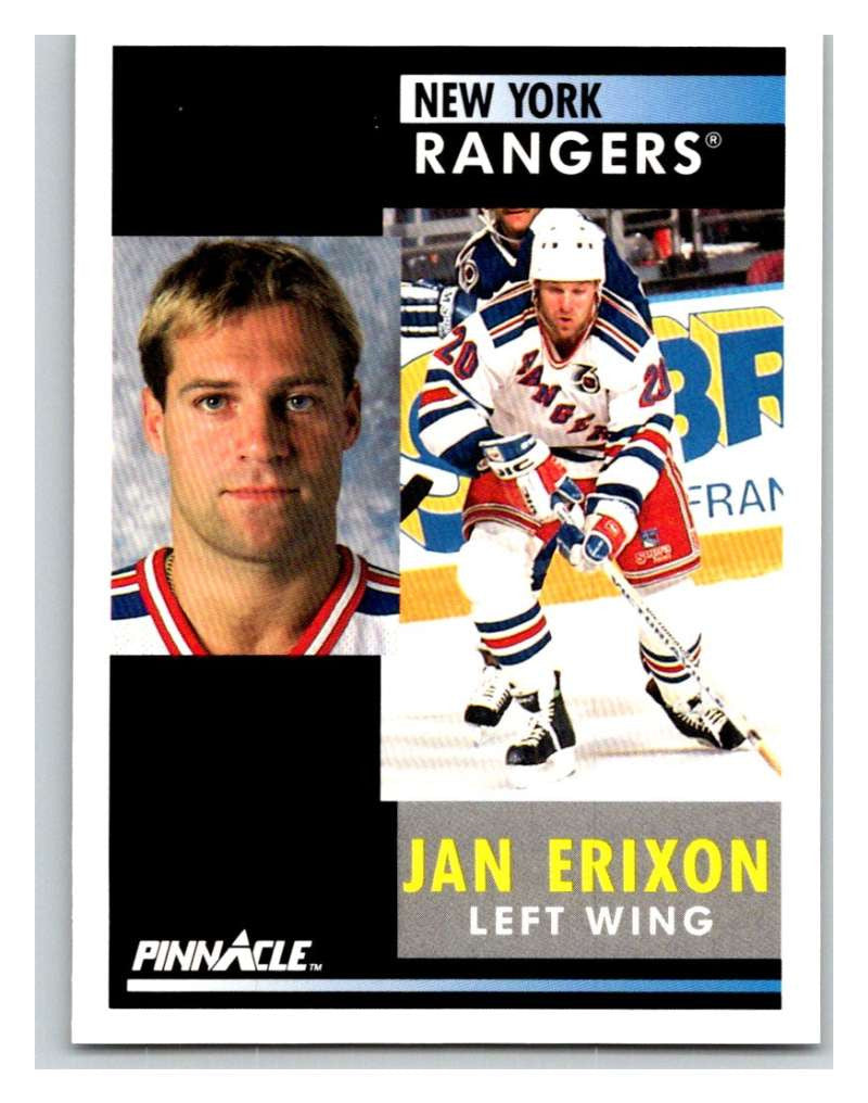 1991-92 Pinnacle #187 Jan Erixon NY Rangers