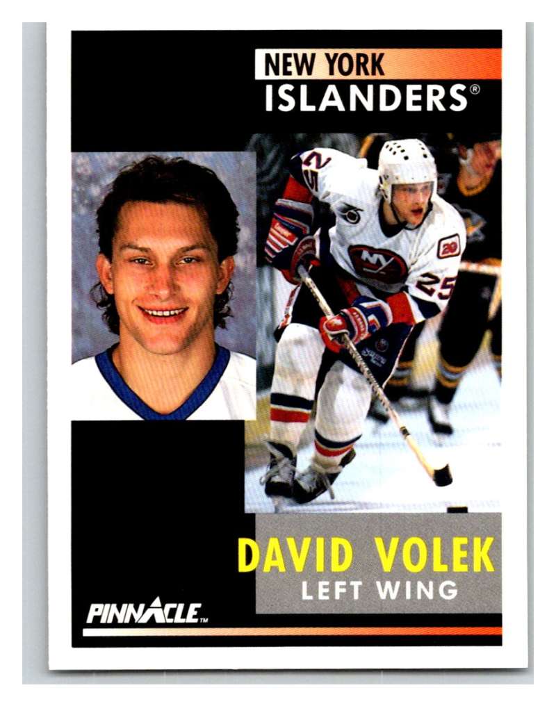 1991-92 Pinnacle #198 David Volek NY Islanders Image 1