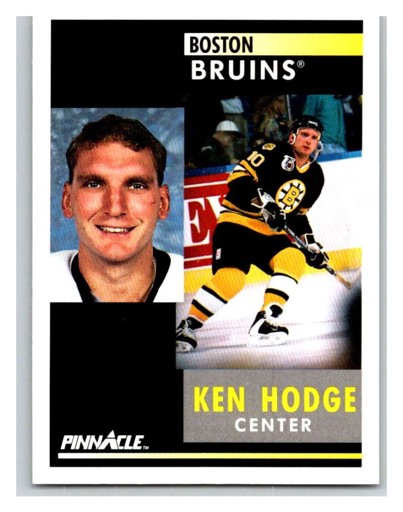 1991-92 Pinnacle #203 Ken Hodge Jr. Bruins Image 1
