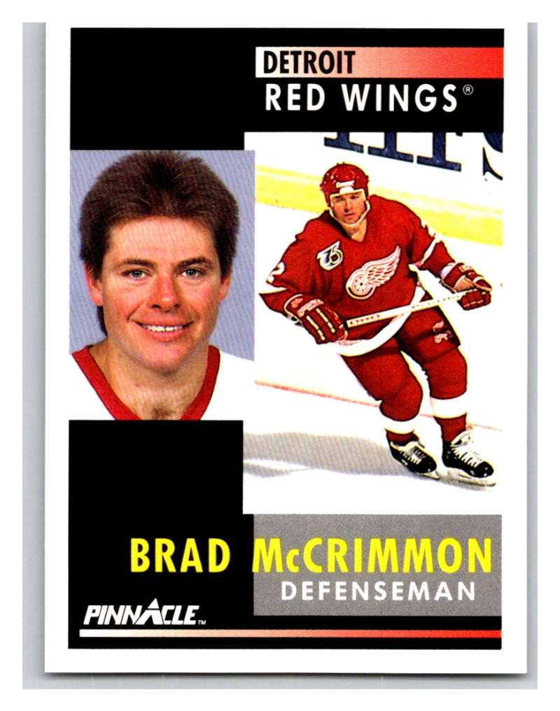 1991-92 Pinnacle #214 Brad McCrimmon Red Wings Image 1