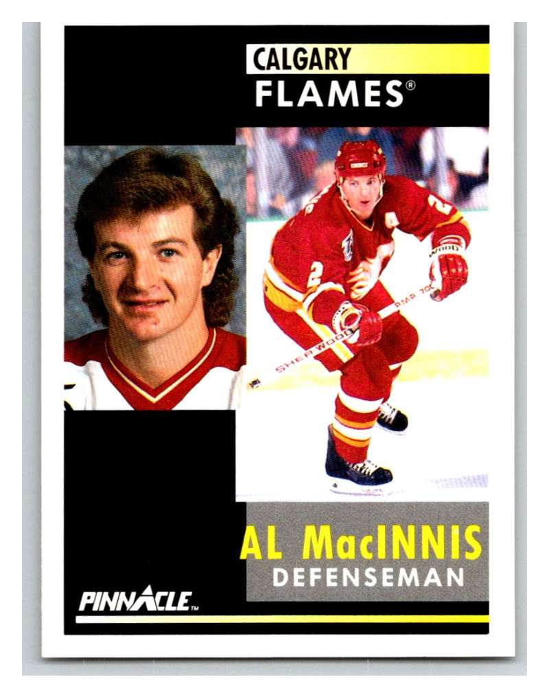 1991-92 Pinnacle #220 Al MacInnis Flames Image 1
