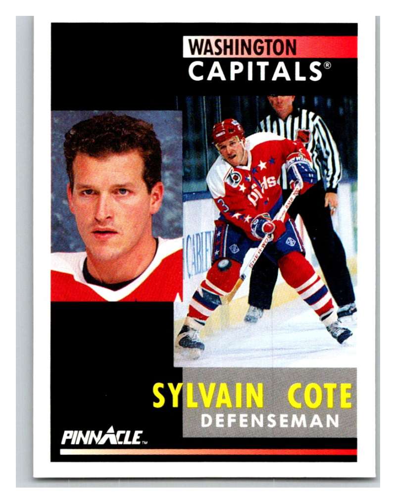 1991-92 Pinnacle #221 Sylvain Cote Capitals Image 1