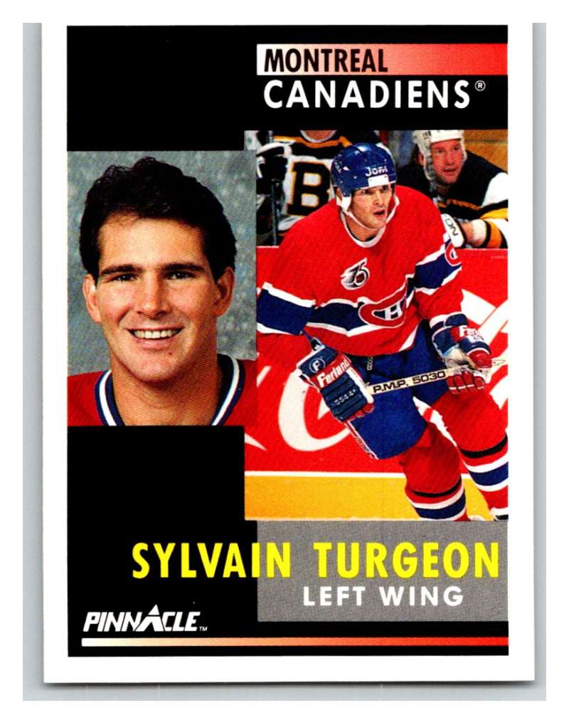 1991-92 Pinnacle #226 Sylvain Turgeon Canadiens Image 1