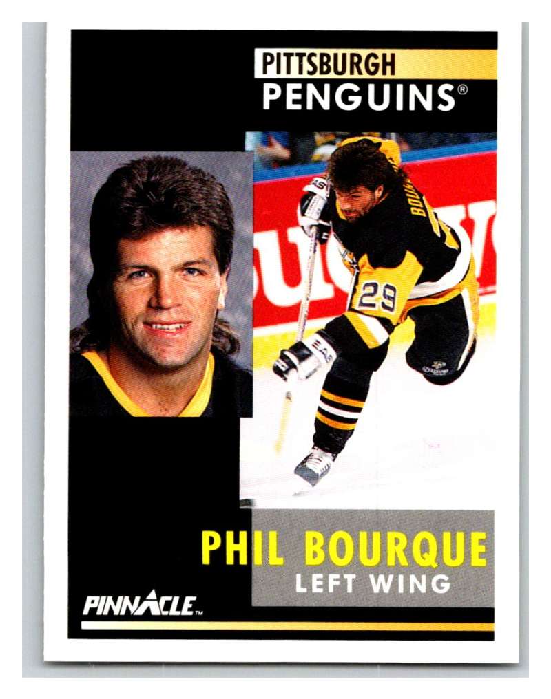 1991-92 Pinnacle #227 Phil Bourque Penguins Image 1