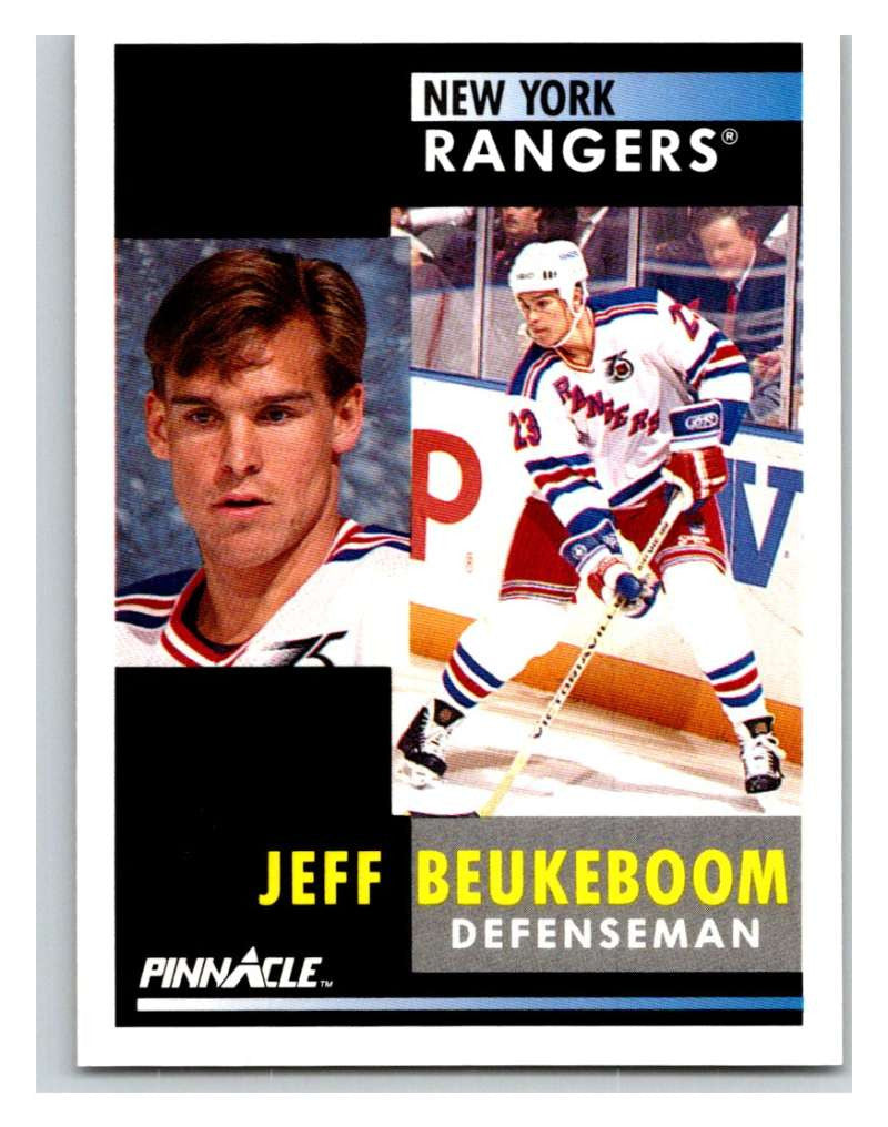 1991-92 Pinnacle #229 Jeff Beukeboom NY Rangers
