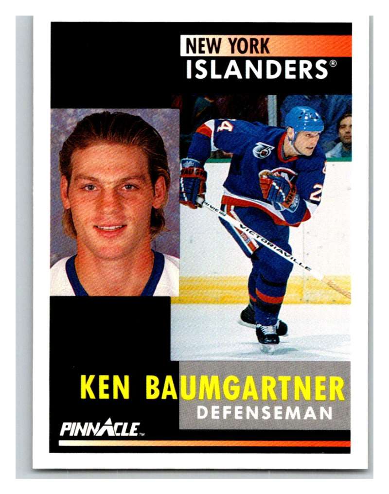 1991-92 Pinnacle #239 Ken Baumgartner NY Islanders Image 1
