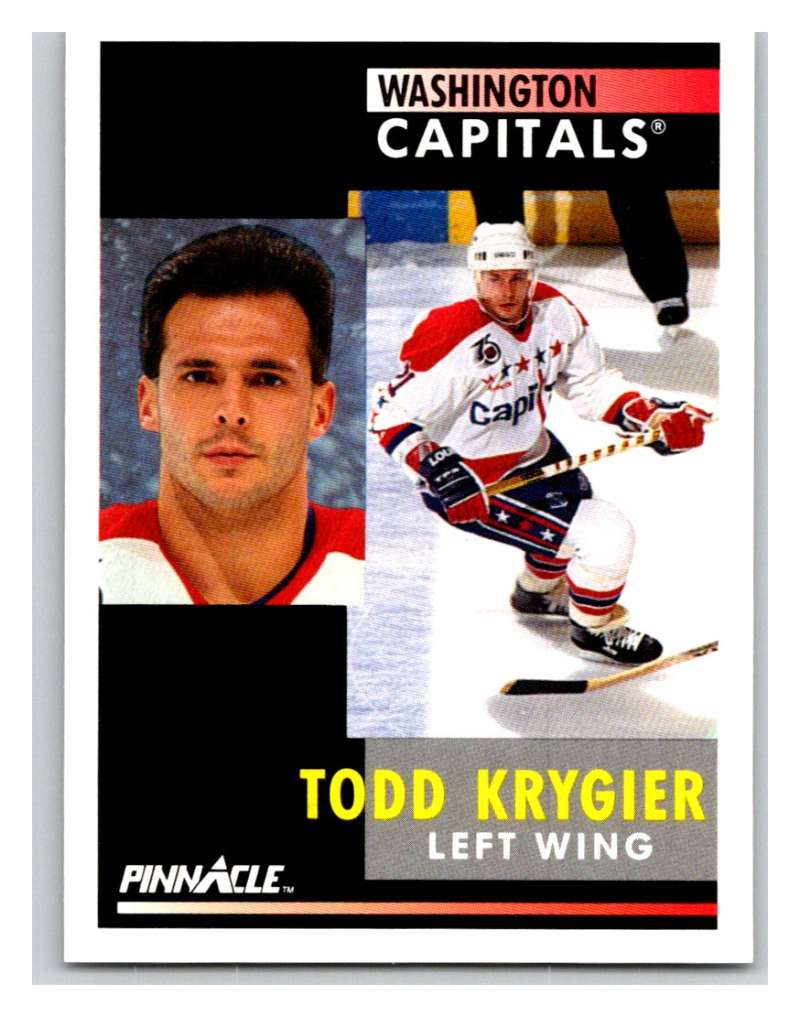 1991-92 Pinnacle #242 Todd Krygier Capitals Image 1