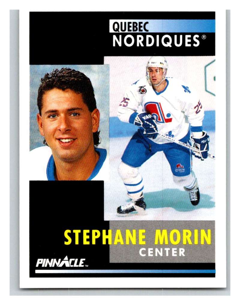 1991-92 Pinnacle #245 Stephane Morin Nordiques Image 1