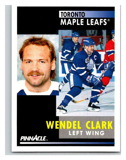 1991-92 Pinnacle #250 Wendel Clark Maple Leafs