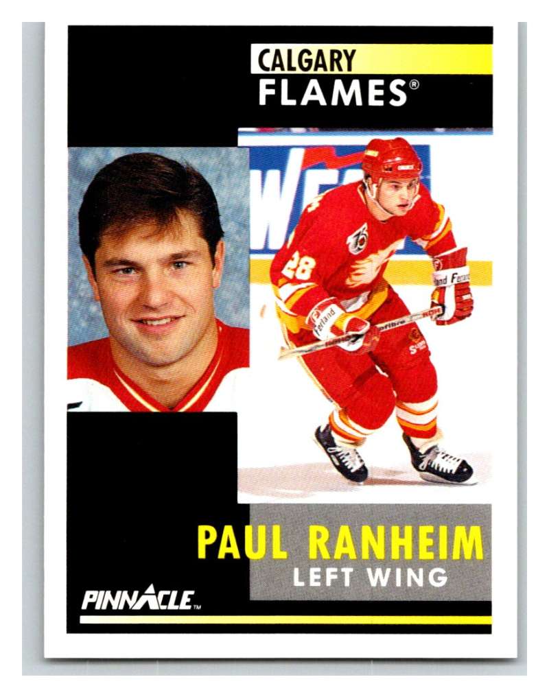 1991-92 Pinnacle #252 Paul Ranheim Flames Image 1