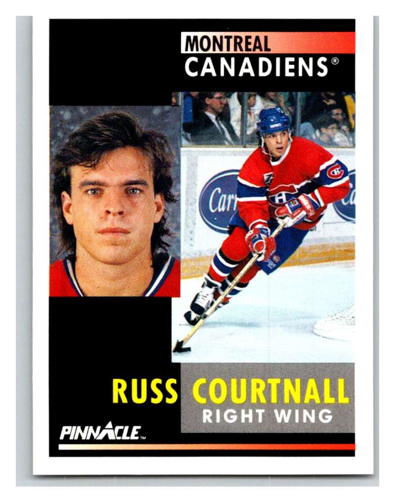 1991-92 Pinnacle #254 Russ Courtnall Canadiens Image 1