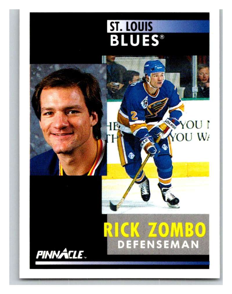 1991-92 Pinnacle #259 Rick Zombo Blues Image 1