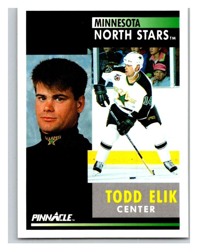 1991-92 Pinnacle #264 Todd Elik North Stars Image 1