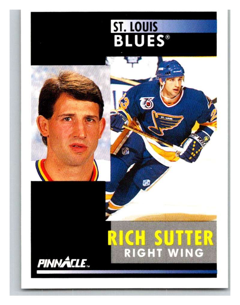 1991-92 Pinnacle #268 Rich Sutter Blues Image 1