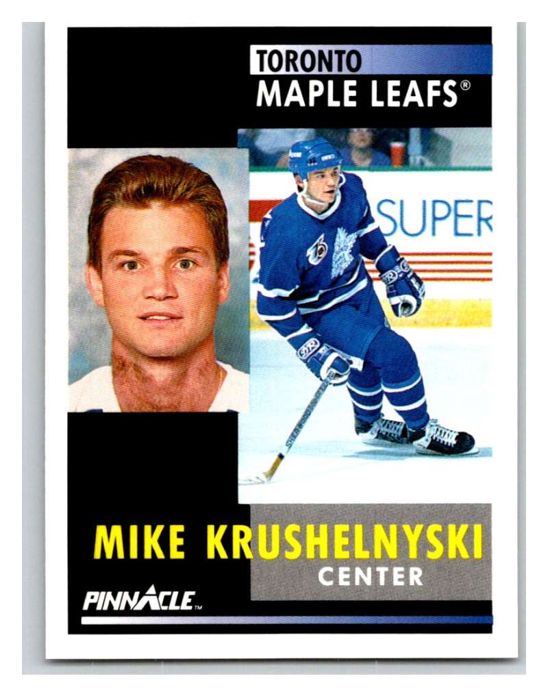 1991-92 Pinnacle #269 Mike Krushelnyski Maple Leafs Image 1