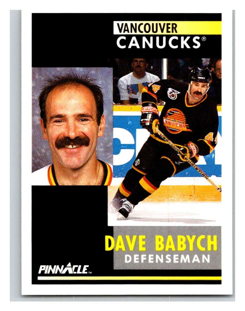 1991-92 Pinnacle #270 Dave Babych Canucks Image 1