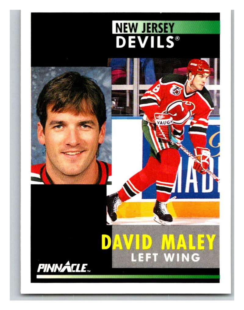 1991-92 Pinnacle #272 David Maley NJ Devils Image 1