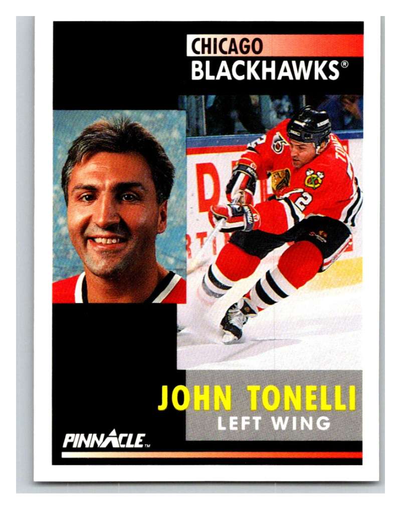 1991-92 Pinnacle #284 John Tonelli Blackhawks Image 1