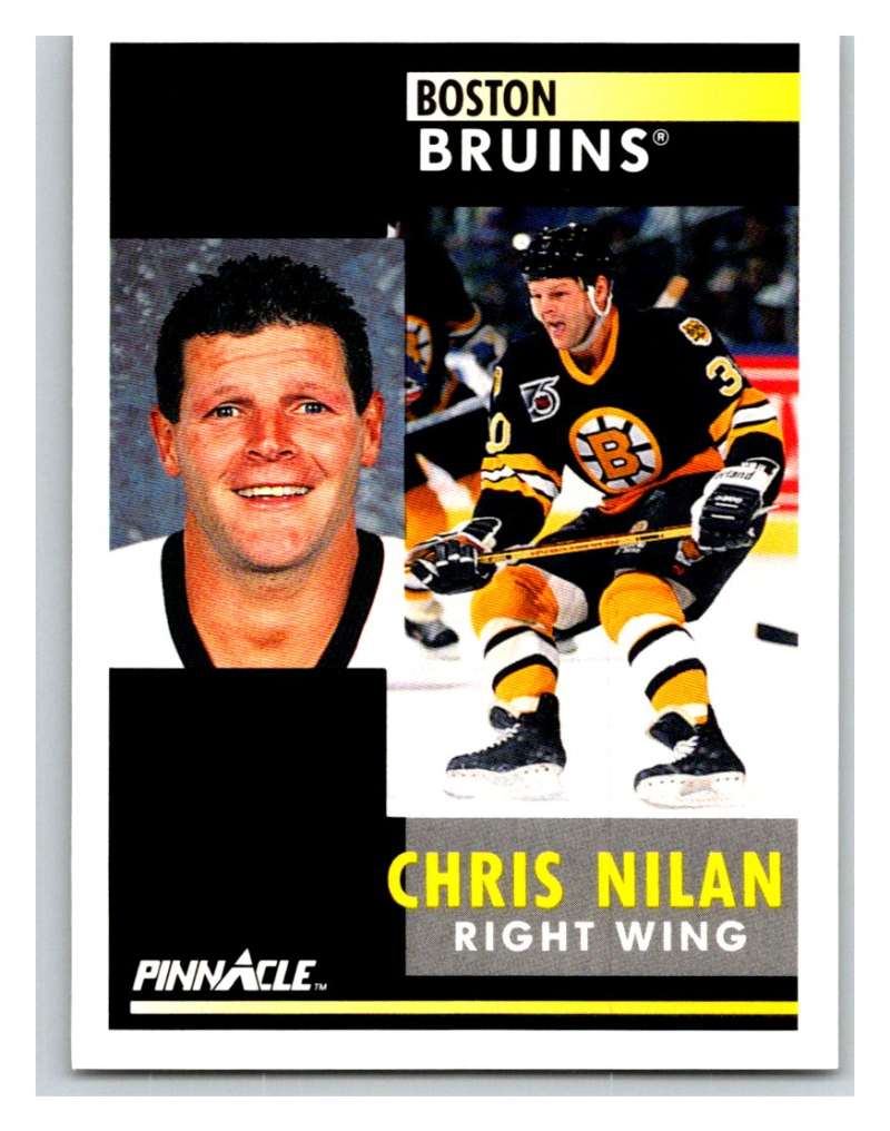 1991-92 Pinnacle #289 Chris Nilan Bruins Image 1