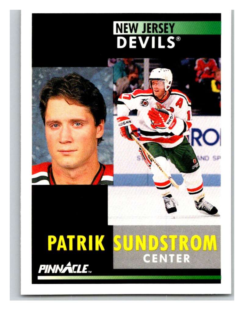 1991-92 Pinnacle #290 Patrik Sundstrom NJ Devils Image 1