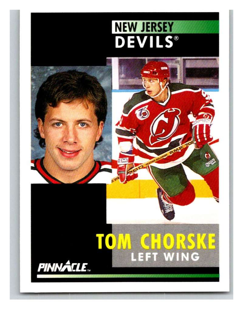 1991-92 Pinnacle #295 Tom Chorske NJ Devils Image 1