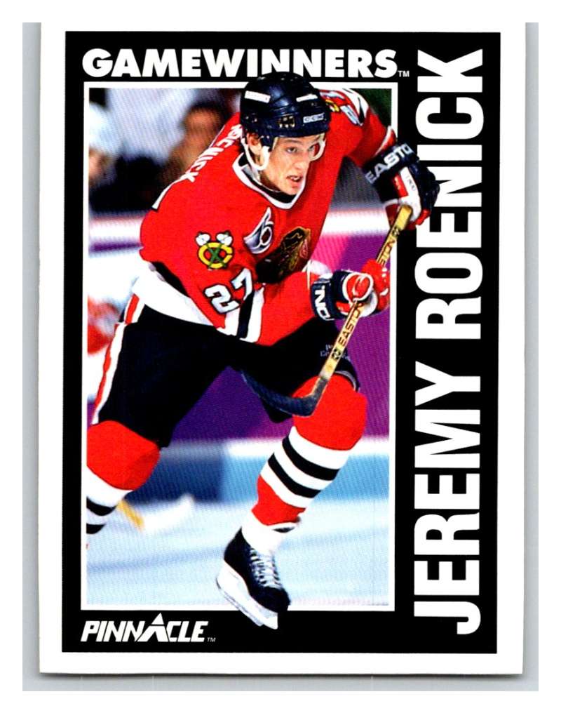 1991-92 Pinnacle #359 Jeremy Roenick Blackhawks Image 1