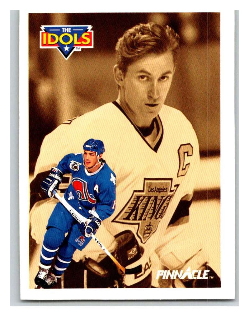 1991-92 Pinnacle #381 Joe Sakic/Wayne Gretzky Nordiques