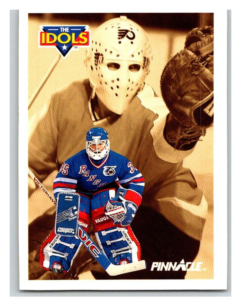 1991-92 Pinnacle #384 Mike Richter/Bernie Parent NY Rangers