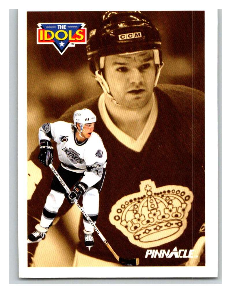 1991-92 Pinnacle #385 Marcel Dionne/Luc Robitaille Kings Image 1