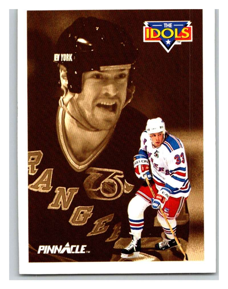 1991-92 Pinnacle #390 Tony Amonte/Mark Messier NY Rangers Image 1