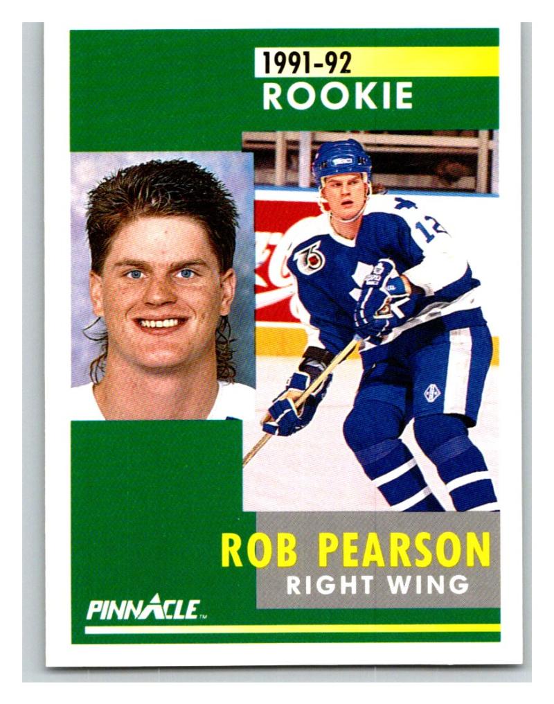 1991-92 Pinnacle #304 Rob Pearson RC Rookie Maple Leafs Image 1