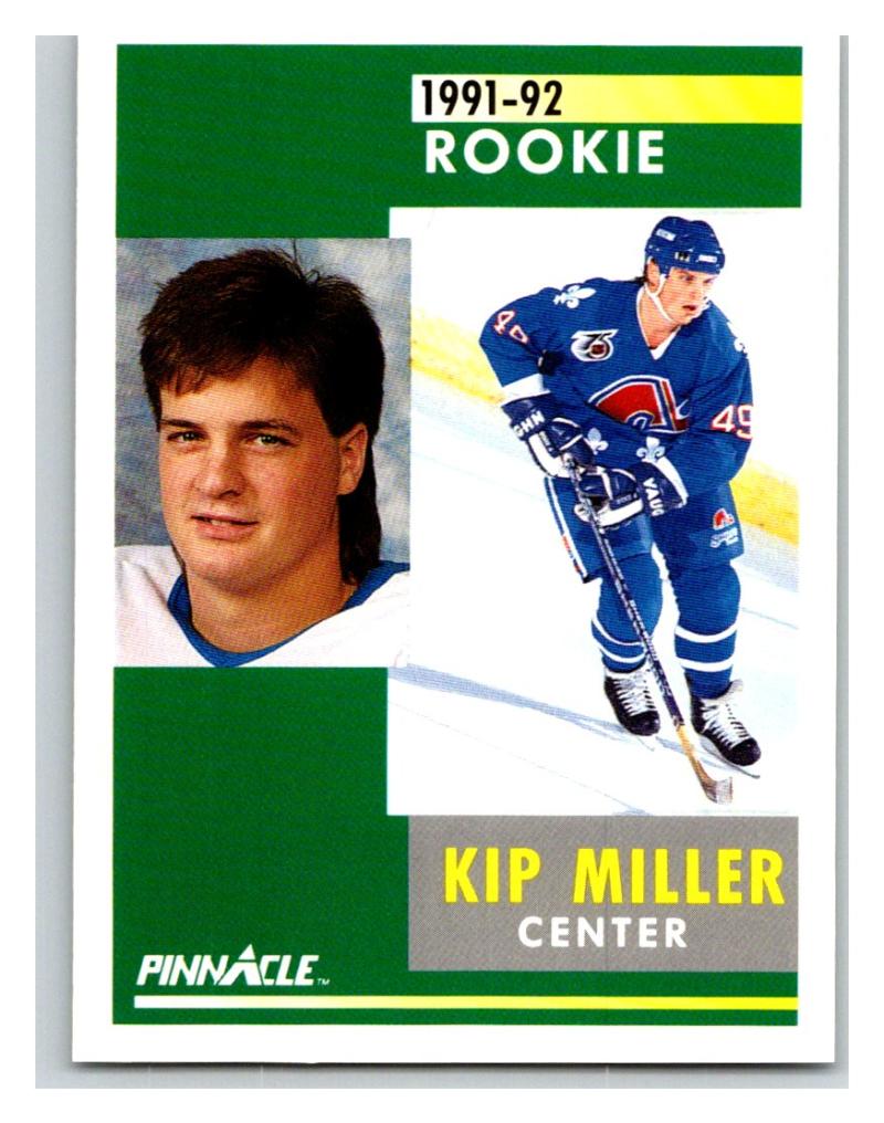1991-92 Pinnacle #306 Kip Miller Nordiques Image 1